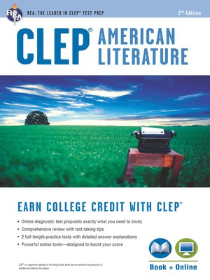 cover image of CLEP&#174; American Literature Book + Online